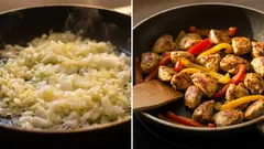 Was soll man zuerst anbraten – Zwiebeln oder Fleisch: Die Methode der Profiköche