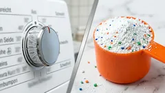 Statt Pulver verwende ich dieses Flüssigwaschmittel: Es schont die Textilien und verstopft die Rohre nicht