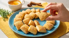 In nur einer Minute – und schon sind sie fertig! Ein Koch verrät, wie man „schnelle“ Kefir-Kekse backt