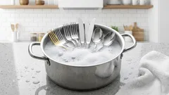 So reinigen Sie angelaufenes Besteck ohne Chemie: 5 Methoden für Fabrikglanz